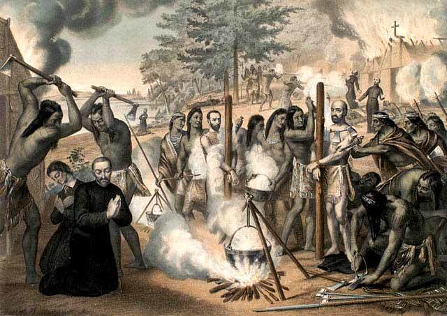 Début de la première guerre entre les Iroquois et les Français.