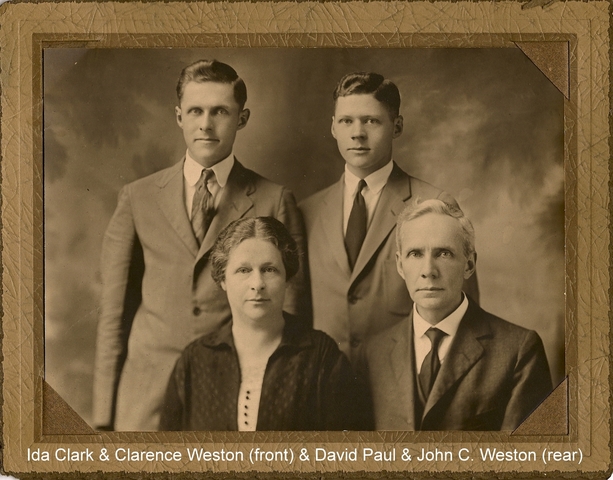 Birth of son Clarence Weston