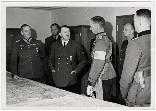 Hitler meets with his advisors
