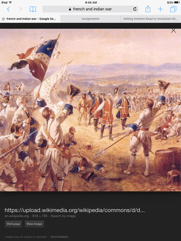 French and Indian war