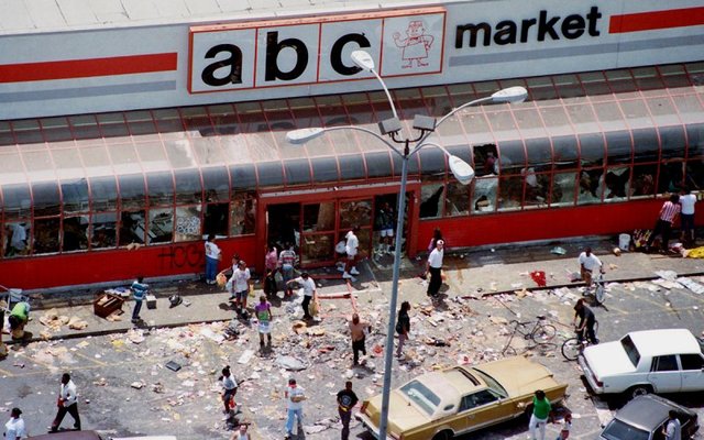 First day of rioting