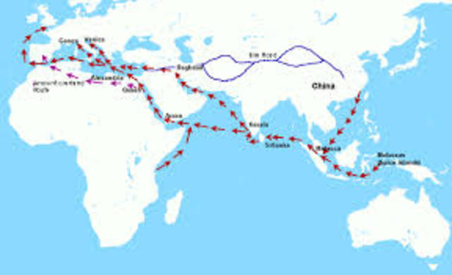 Muslims and inidans control Europe and asia trade routes.