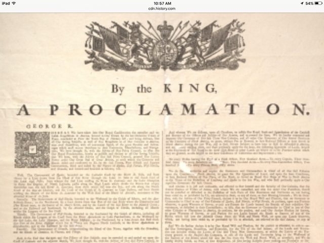 The Proclamation of 1763