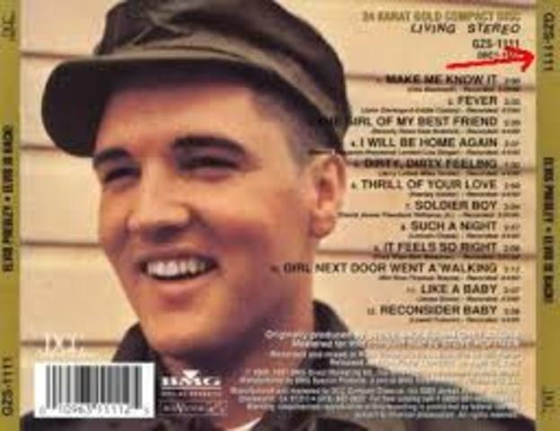 Elvis come back  from the war