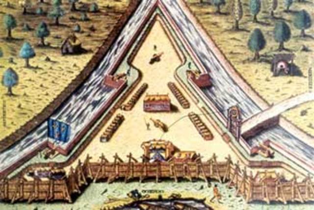 Fench Huegonots build Charles Port