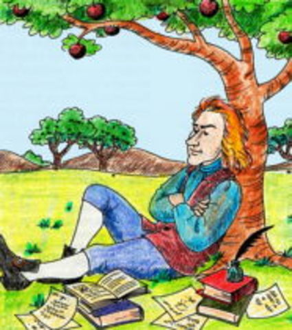 Sir Isaac Newton, presenta la La ley de gravitación universal1687