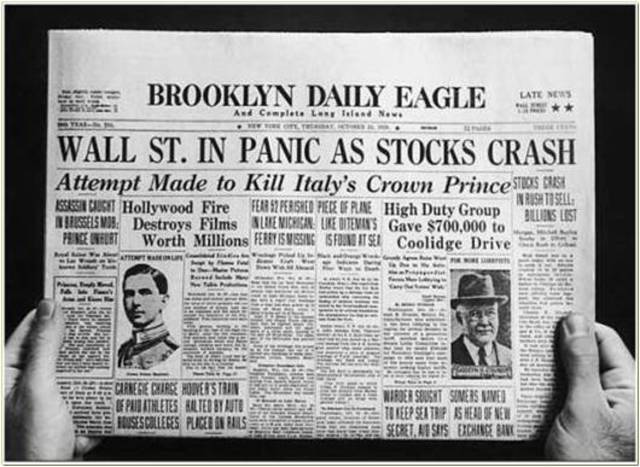 *The Stock Market Crashes "Black Tuesday"