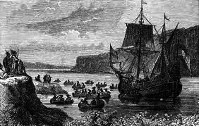 franch sailing to new york bay