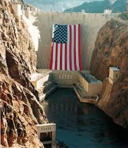 Boulder Dam (Hoover Dam) project begins