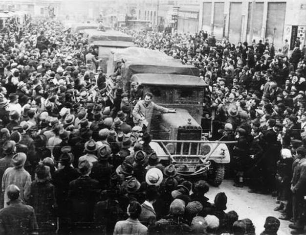 German Troops Invade Austria