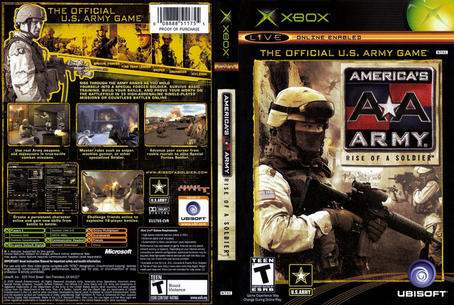 VIDEOJUEGO AMERICAN'S ARMY