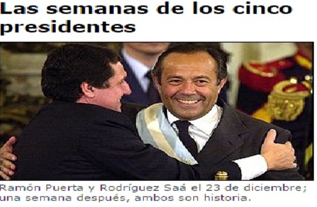 5 Presidentes en una semana