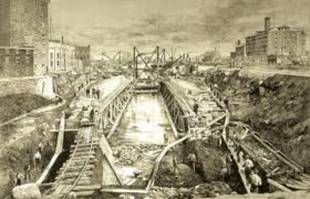 Construction of the Lachine Canal