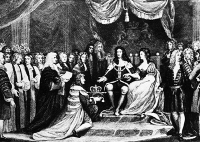 Parliament invites Mary and William to become queen and king of England