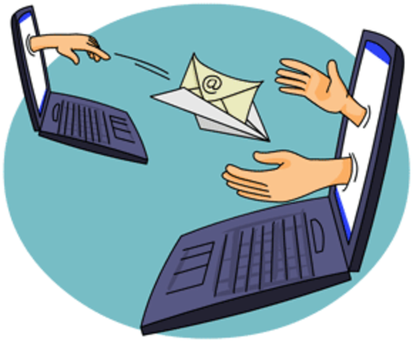 Invenció del correu electrònic.