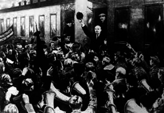 Lenin Arrives in russia