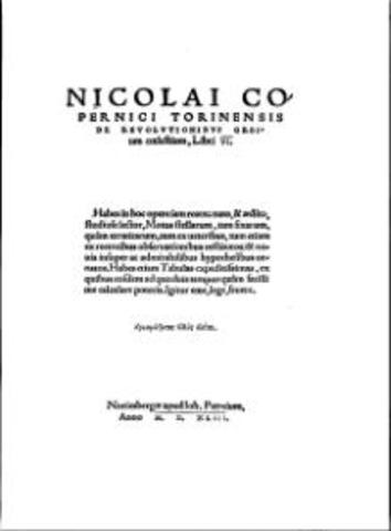 Nicolas Copernicus publishes On the Revolution of the Celestial Spheres