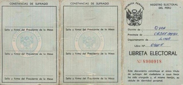 Libreta Electoral de 7 dígitos