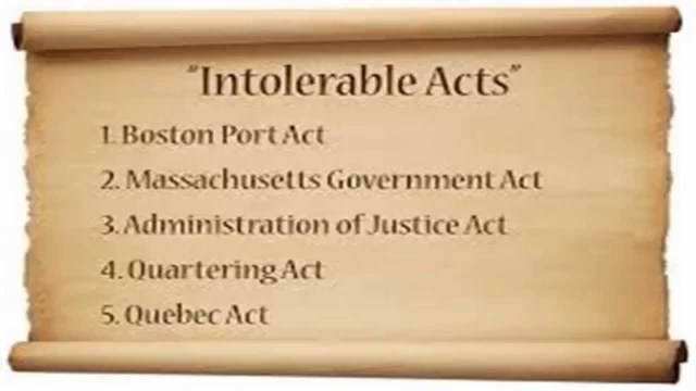 The Intolerable Act