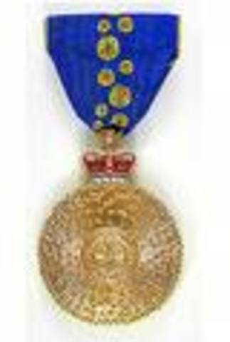 awarded an ORDER OF AUSTRALIA
