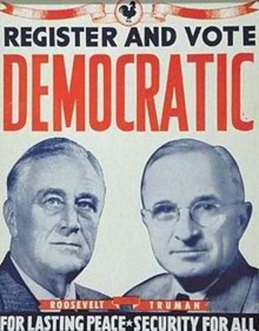 FDR elected Presidnet for 4th Term