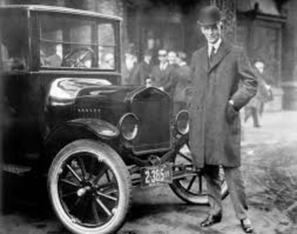 Primera cadena de montaje. Henry Ford
