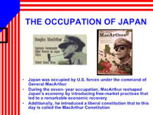 Seven year occupation of Japan by United States