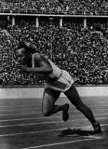 Jesse Owens wins four Gold Medals at Olympics in Germany