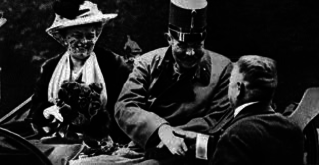 Assassination of the Arch Duke Franz Ferdinand and his wife Sophie