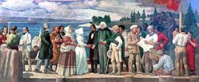 U.S. and British settlers transition to the government