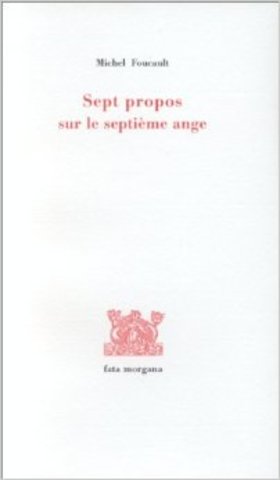 Sept propos sur le septième ange