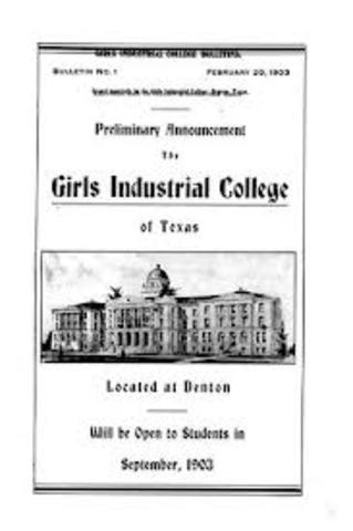Founding of the Girls Industrial College