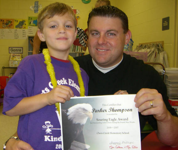 Parker receives Soaring Eagle Award