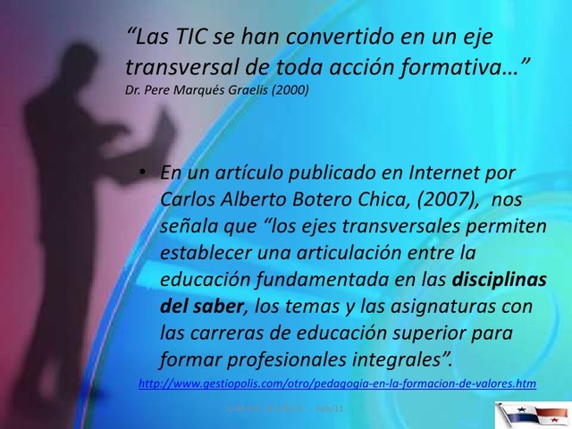 Carlos Alberto Botero. Ejes transversales