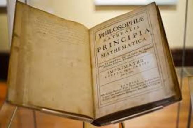 Publicación de el libro de Isaac Newton defendiendo su teoría de la gravitación Universal