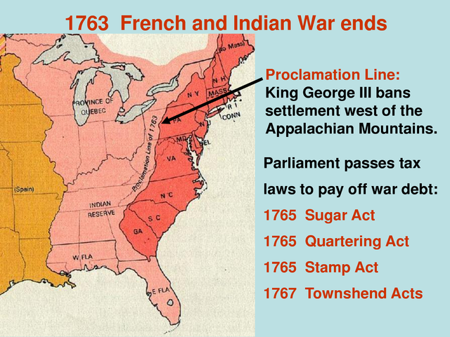 The King issues the Proclamation of 1763