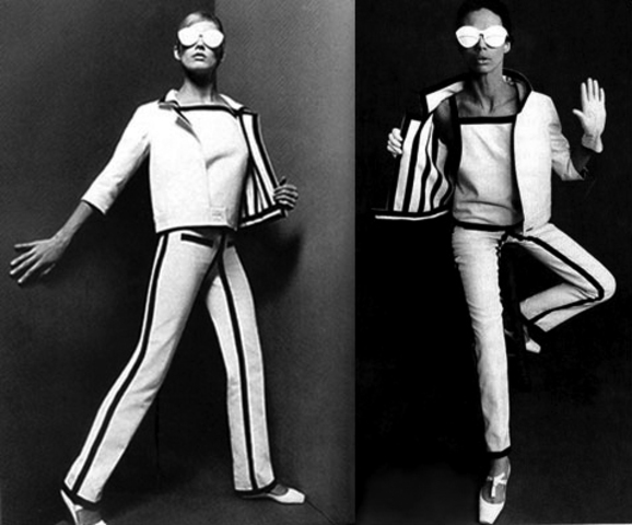 André Courrèges .Introducción del pantalón como objeto de moda