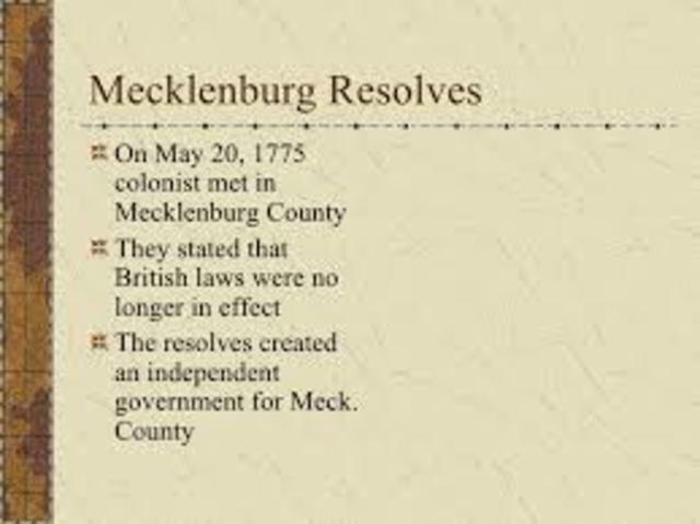 Mecklenberg Resolves