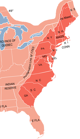 The proclamation of 1763