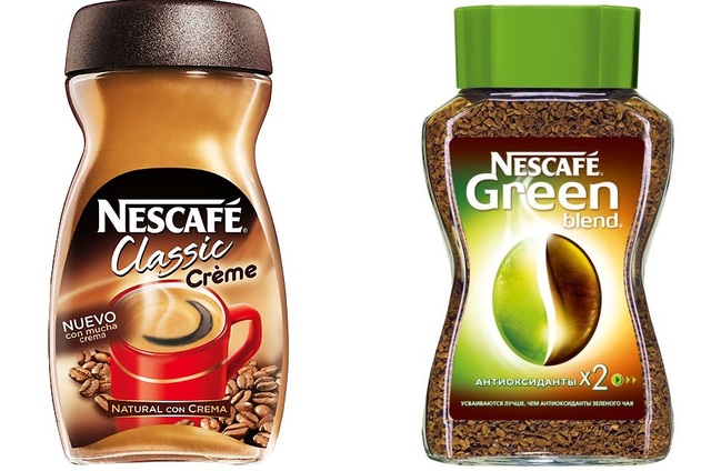 Nescafé Classic créme y Green Blend.