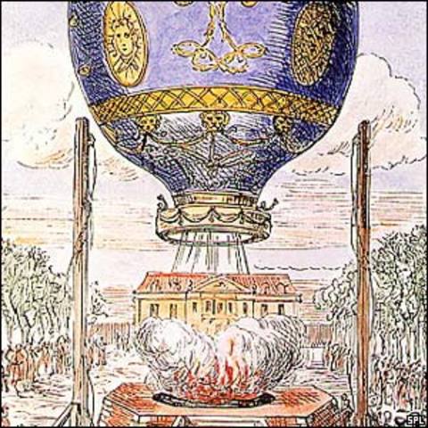 primer vuelo en globo