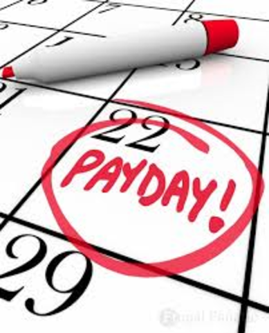 Opening my first paycheck