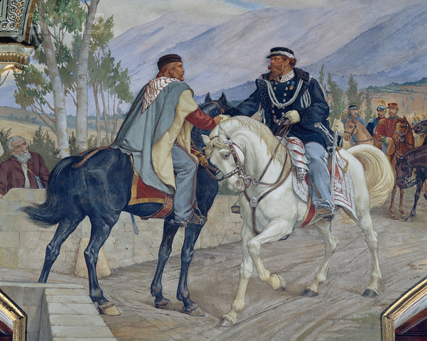 Garibaldi hands over his power to Victor Emmanuel II
