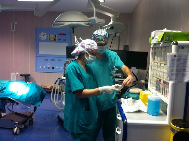 La primera vez en un hospital