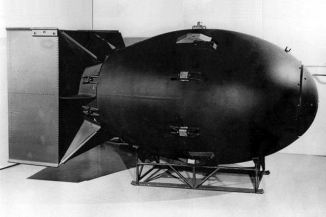 The development of the first atomic bomb is signed into agreement