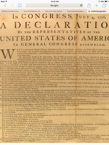 The Declaration of Independence