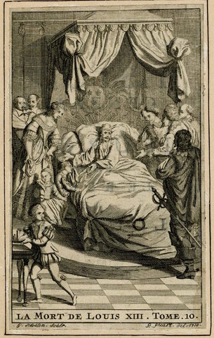 Death of King Louis XIII. Louis XIV becomes king