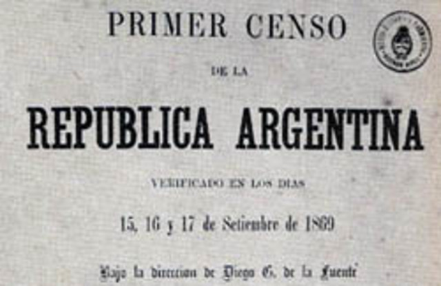 Se realiza el primer Censo Nacional