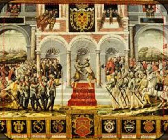 Cateau-Cambresis Treaty ends Italian Wars