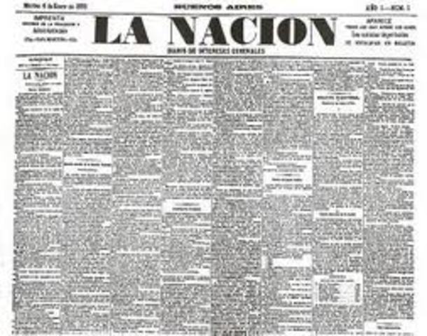 Comienza a editarse el diario La Nación